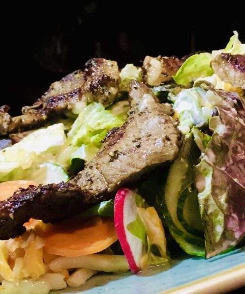 grilled beef salad